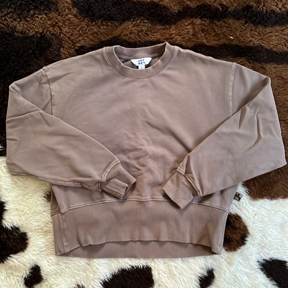 Joy Lab terry cropped sweatshirt